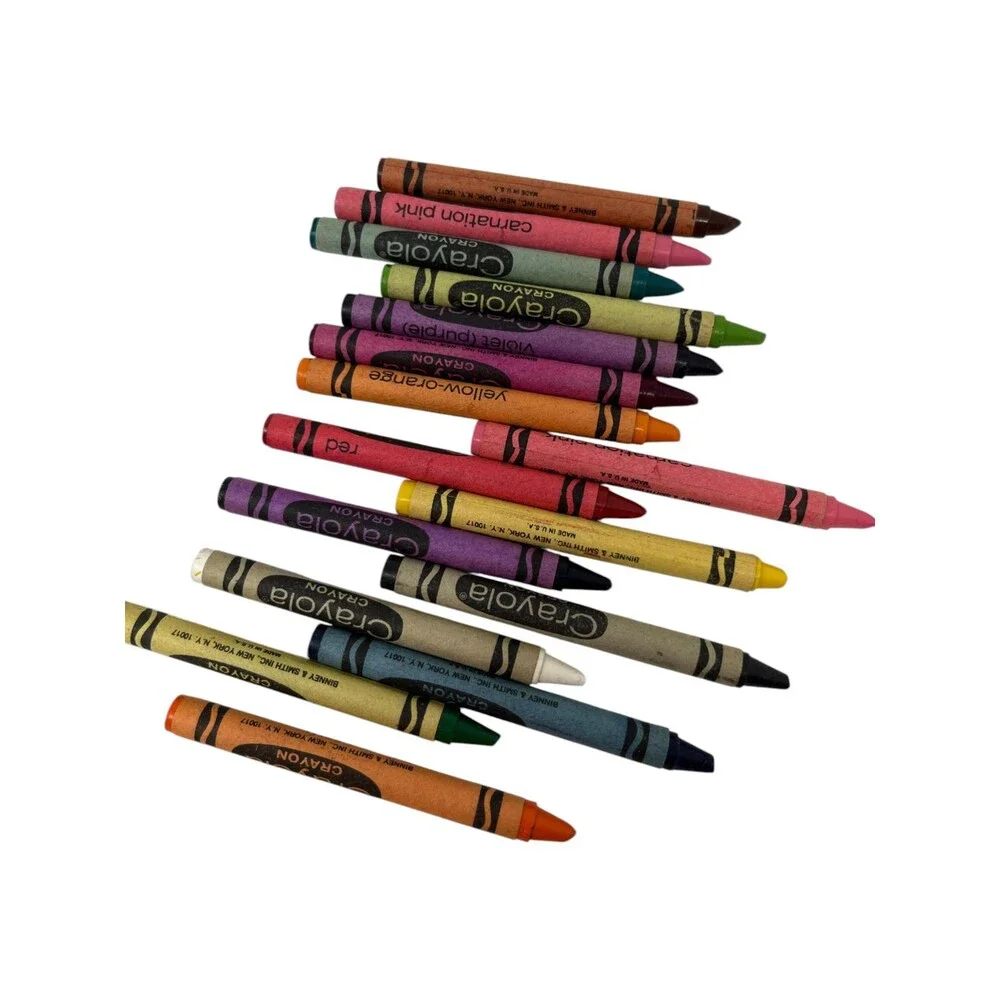 Crayola Crayons Vintage 8 Count and 16 Count Boxes Binney & Smith USA Art